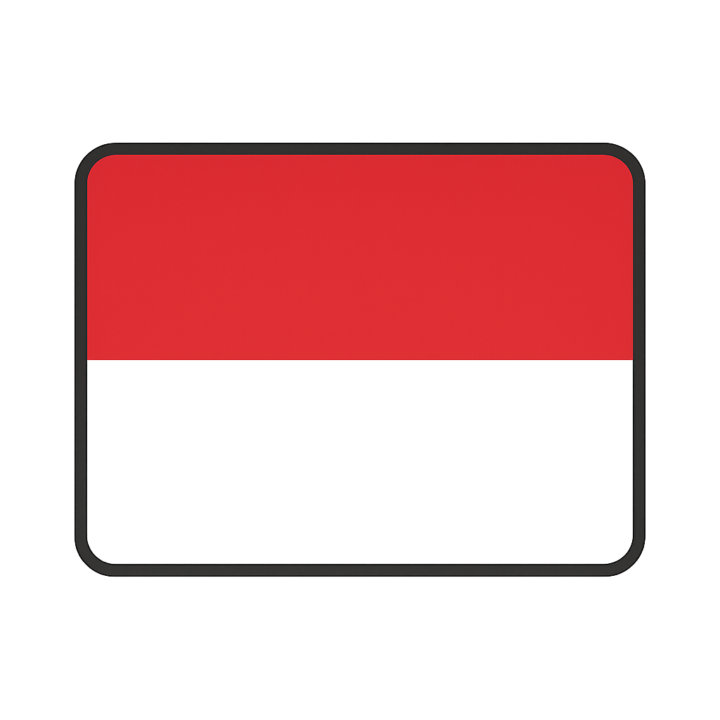 20250802 0129 indonesia flag icon simple compose 01k1kn6fg2ernvptrhzk5dwdrc